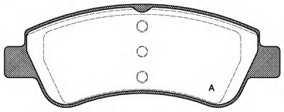 OPEN PARTS bpa084020 -  Комплект тормозных колодок, дисковый тормоз